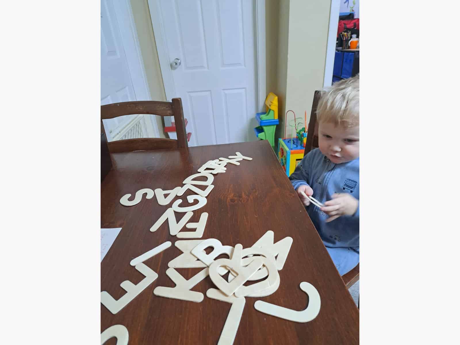 toddler learning letters
